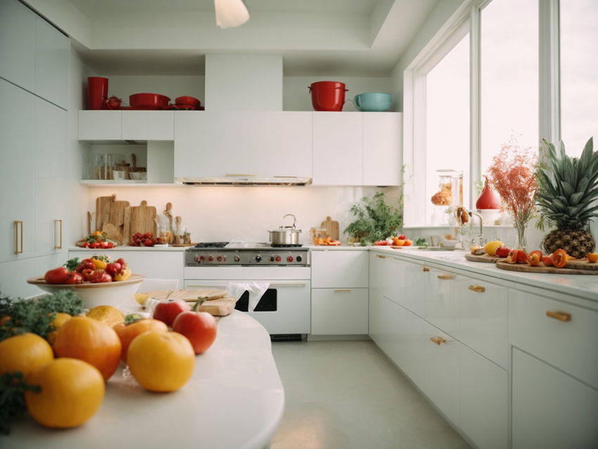 desain dapur kecil panjang