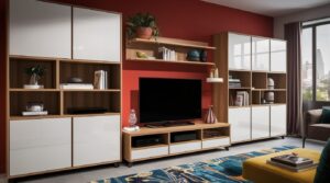 Backdrop TV Mewah Menggunakan HPL
